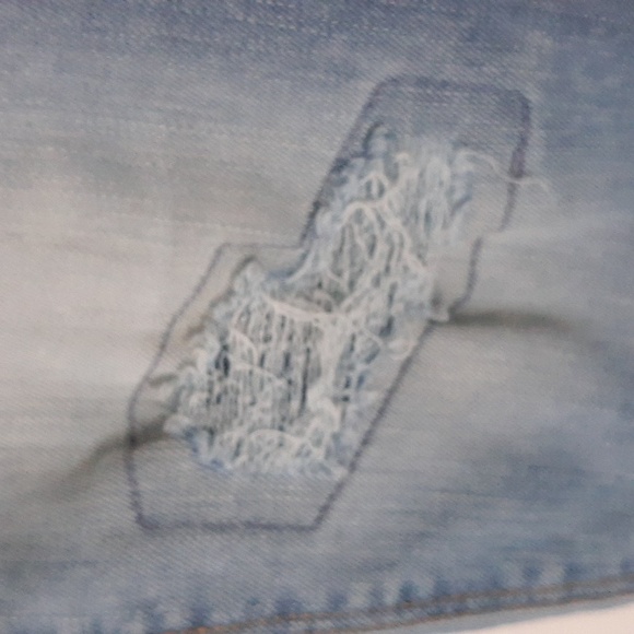 Levi's Light Blue Taper Skinny Denizen Jeans Distressed Boho Denim - Picture 4 of 9